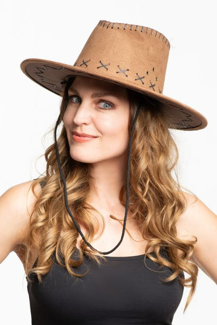 Cowboy Hoed Bruin van Partychimp koop je bij Partywinkel