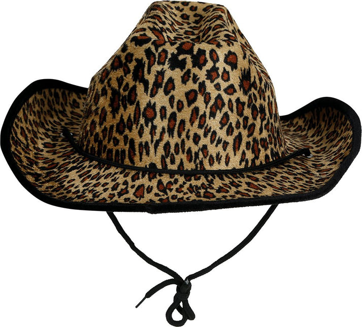 Cowboy Hoed Bruin Beige Luipaard van Fiestas Guirca koop je bij Partywinkel