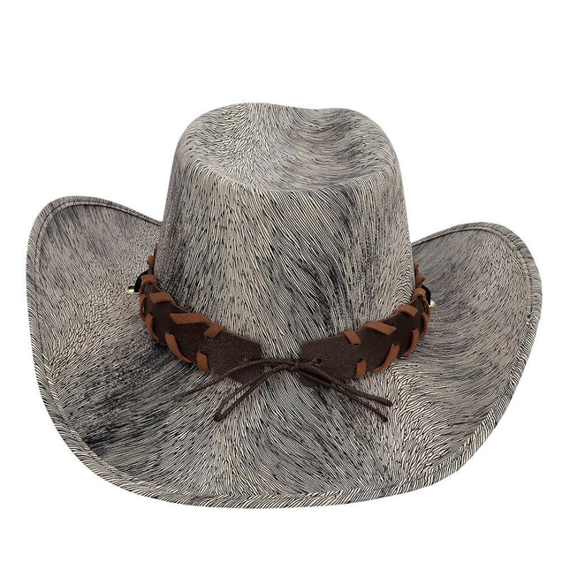 Cowboy Hoed Bruin Grijs Western van Boland koop je bij Partywinkel
