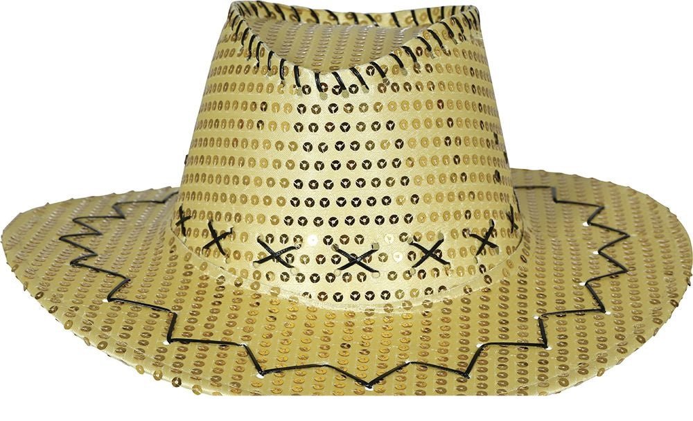 Cowboy Hoed Goud Pailletten - Partywinkel - 8434077230336