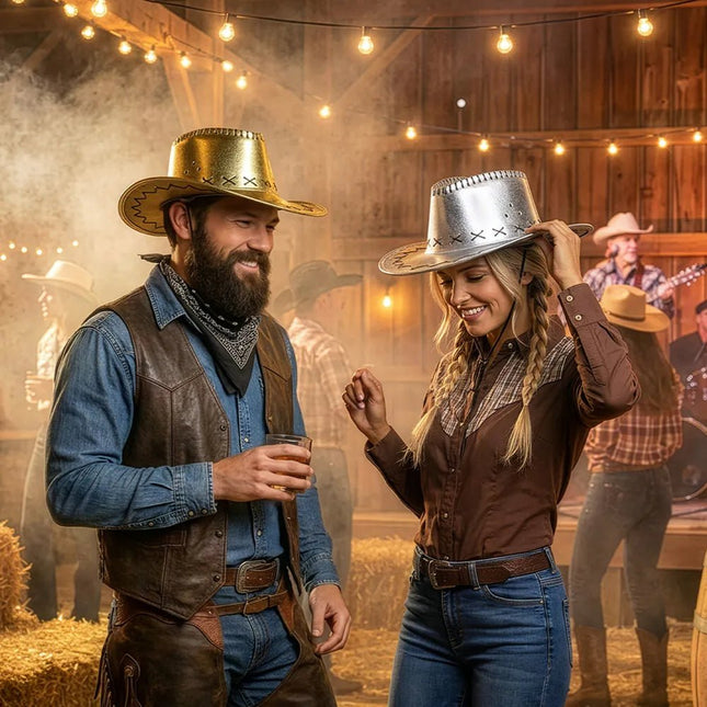 Cowboy Hoed Goud Savanne van Boland koop je bij Partywinkel