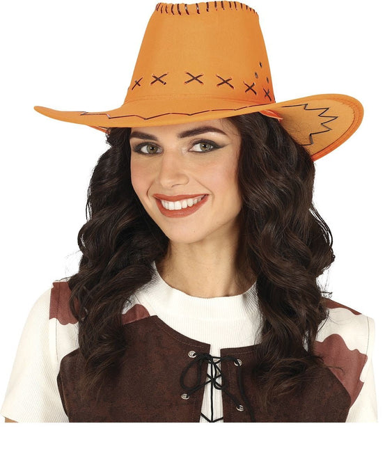 Cowboy Hoed Oranje - Partywinkel - 8434077230305