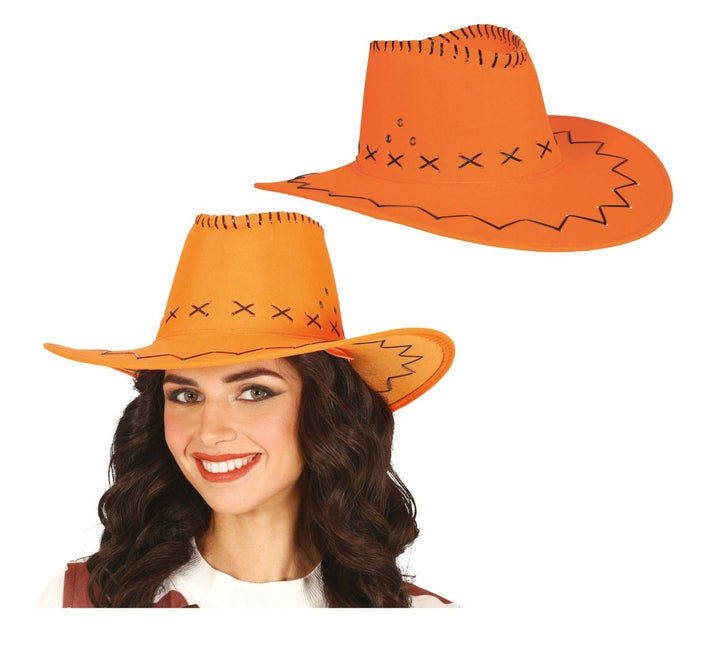 Cowboy Hoed Oranje - Partywinkel - 8434077230305