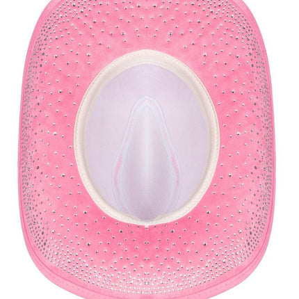 Cowboy Hoed Roze Strass van Wilbers & Wilbers koop je bij Partywinkel