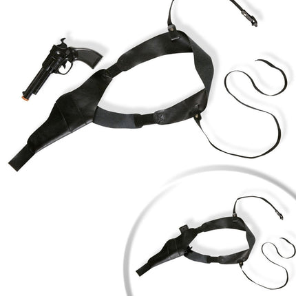 Cowboy Holster Zwart van Widmann koop je bij Partywinkel