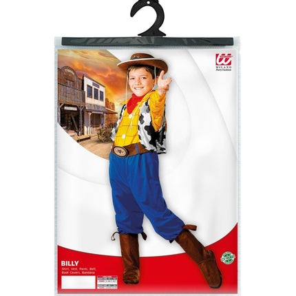 Cowboy Kostuum Blauw Geel Jongen - Partywinkel - 8003558383351