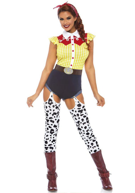 Cowboy Kostuum Dames Bodysuit Leg Avenue - Partywinkel - 714718534572