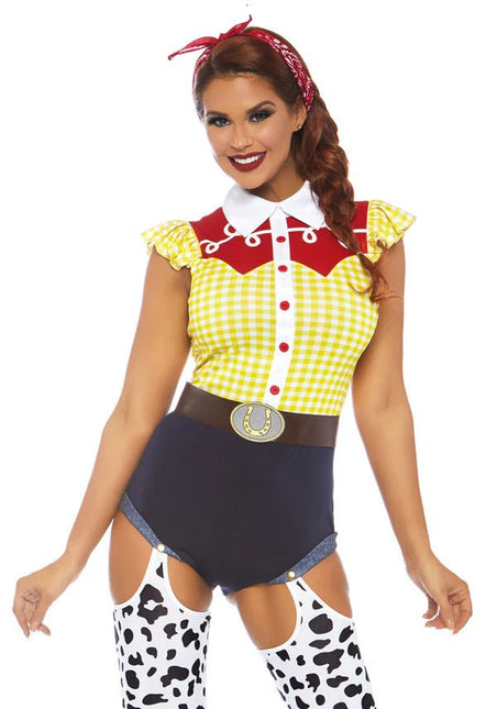 Cowboy Kostuum Dames Bodysuit Leg Avenue - Partywinkel - 714718534572
