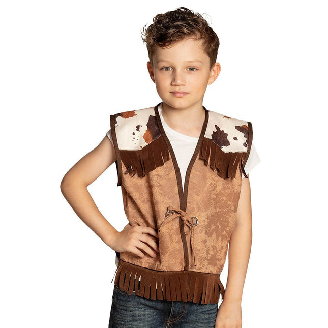 Cowboy Vest Kind van Boland koop je bij Partywinkel