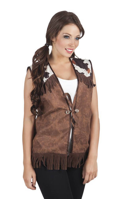 Cowboy Vest M van Boland koop je bij Partywinkel