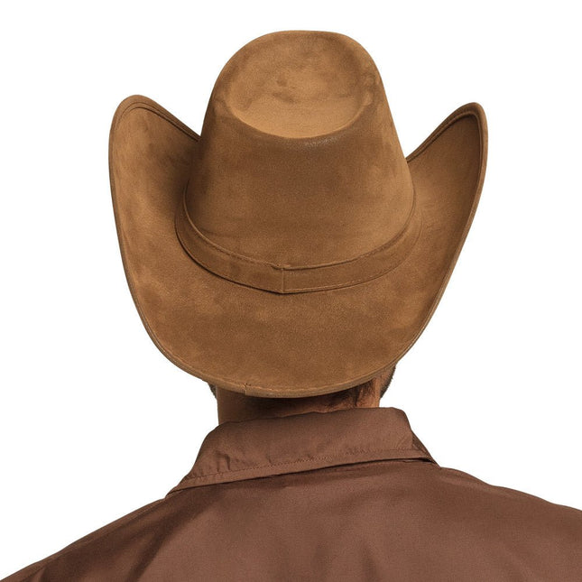 Cowboyhoed Nepleer Bruin 43cm van Boland koop je bij Partywinkel