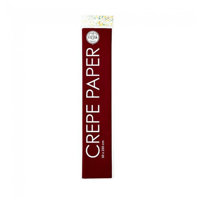 Crepe Papier Bordeaux 50cm 2,5m van WeFiesta koop je bij Partywinkel