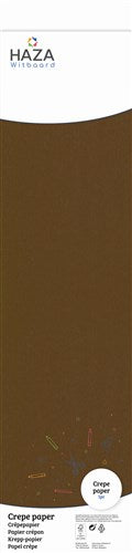 Carta crespa marrone scuro (250x50cm)