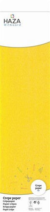Crepe papier geel (FSC, 250x50cm) van Haza Witbaard koop je bij Partywinkel