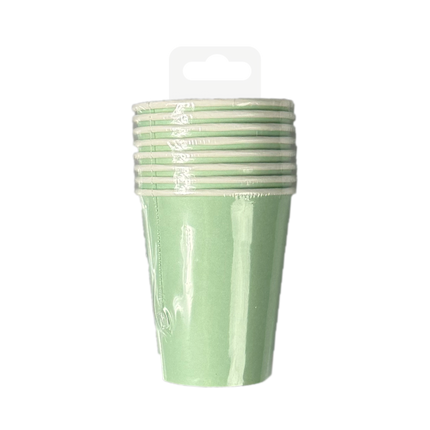 Tazze verdi 7cm 8pz