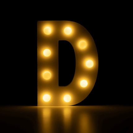 D Licht Letter 16,5cm van Paper Dreams koop je bij Partywinkel
