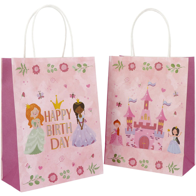 Sacchetti per feste principesse 27cm 6pz