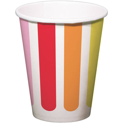 Bicchieri di carta Stripetastic 250ml /8