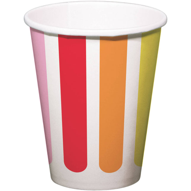 Bicchieri di carta Stripetastic 250ml /8