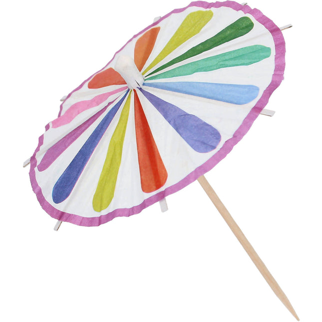 Adesivi colorati per cocktail Ombrello 10 pezzi