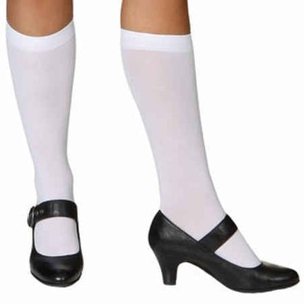 Dameskniekousen, wit van Orlob koop je bij Partywinkel