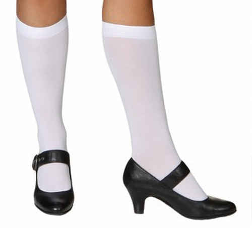 Dameskniekousen, wit van Orlob koop je bij Partywinkel