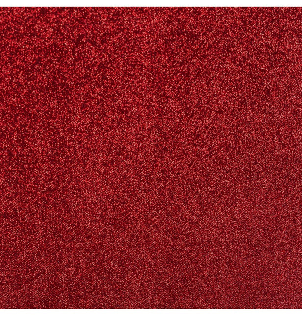 Tovaglia rossa glitterata 3m