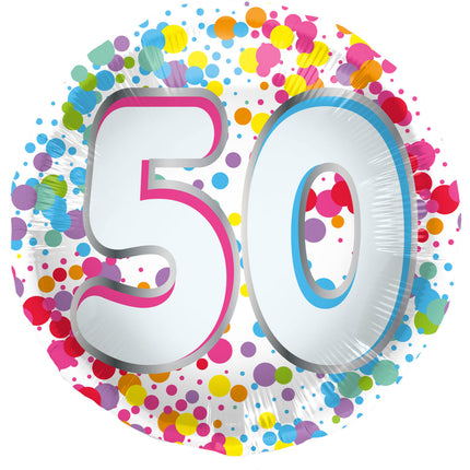 palloncino ad elio 50 anni vuoto 45cm