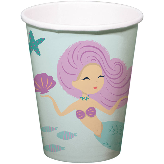 Tazze da sirena 250ml 8pz