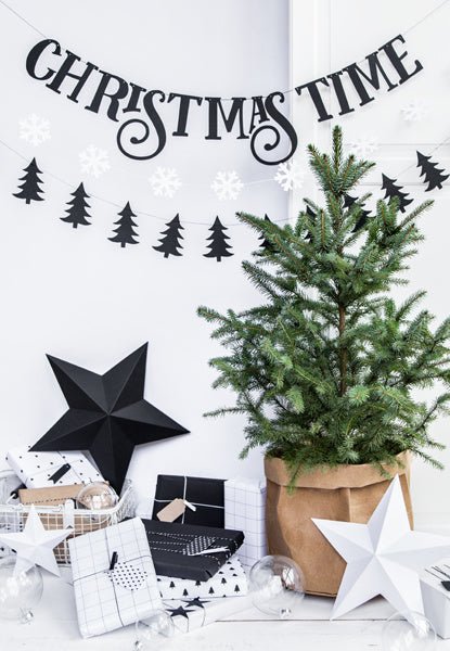 Decoratie Sterren Wit 6st van Partydeco koop je bij Partywinkel