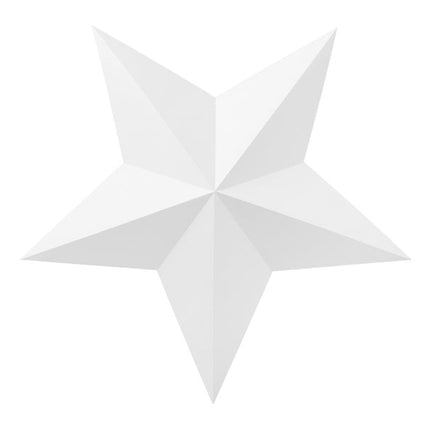 Decoratie Sterren Wit 6st van Partydeco koop je bij Partywinkel