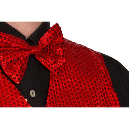 Cardigan + fiocco rosso