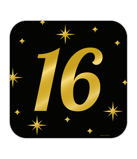 Deurbord 16 Jaar 50cm van Paper Dreams koop je bij Partywinkel