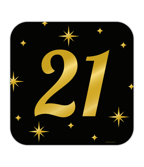 Deurbord 21 Jaar 50cm van Paper Dreams koop je bij Partywinkel