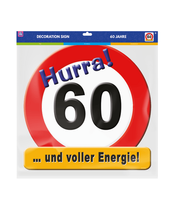 Deurbord 60 Jahre 50cm van Paper Dreams koop je bij Partywinkel