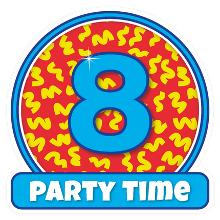 Deurbord 8 Jaar Gekleurd 50cm van Paper Dreams koop je bij Partywinkel