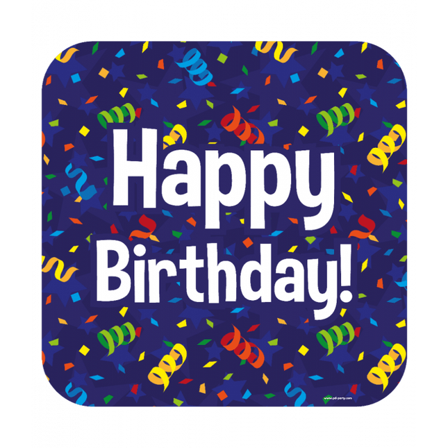 Deurbord Happy Birthday 50cm van Paper Dreams koop je bij Partywinkel