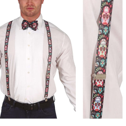 Dia De Los Muertos Bretels van Fiestas Guirca koop je bij Partywinkel