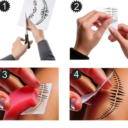 Dia De Los Muertos Gezicht Stickers 30x14 cm van Fiestas Guirca koop je bij Partywinkel