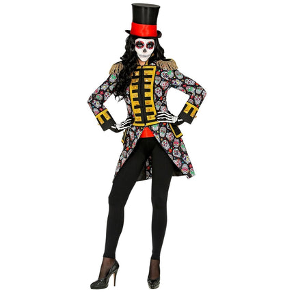 Dia De Los Muertos Jas Dames Neon van Widmann koop je bij Partywinkel