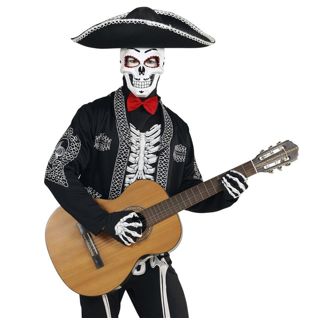 Dia De Los Muertos Masker Wit van Widmann koop je bij Partywinkel