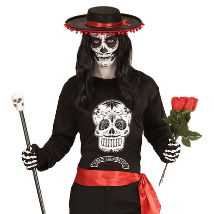 Dia De Los Muertos Shirt van Widmann koop je bij Partywinkel