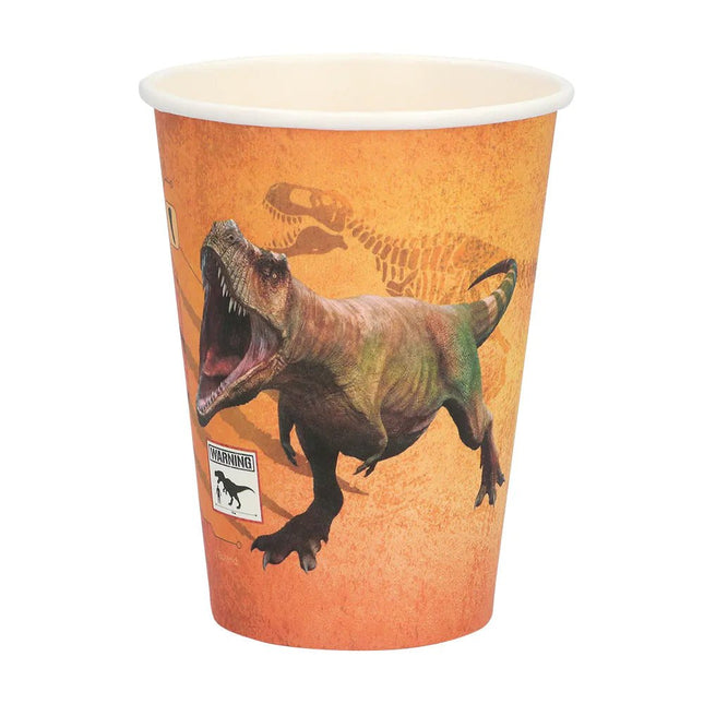 Dino Bekers Gekleurd 250ml 8st - Partywinkel - 8712026506078