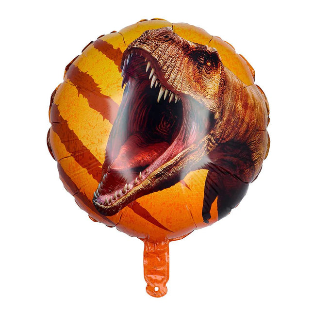 Dino Helium Ballon Oranje Leeg 45cm - Partywinkel - 8712026506047