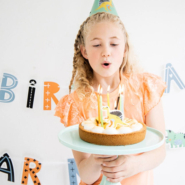 Dino Kaarsen Roars 10cm 11st van Folat koop je bij Partywinkel