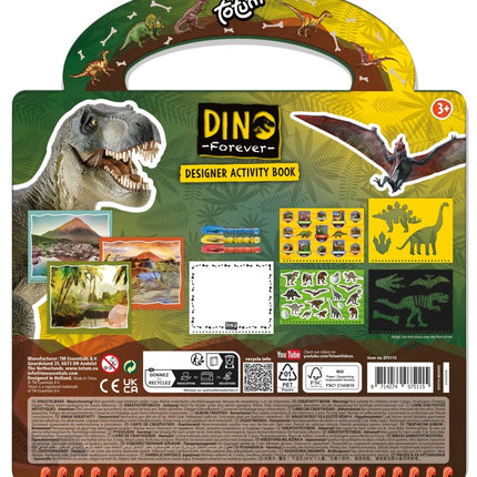 Dino Knutsel Boek 3 delig - Partywinkel - 8714274075115