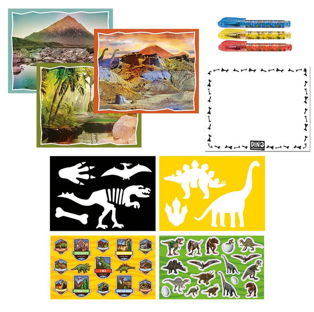 Dino Knutsel Boek 3 delig - Partywinkel - 8714274075115