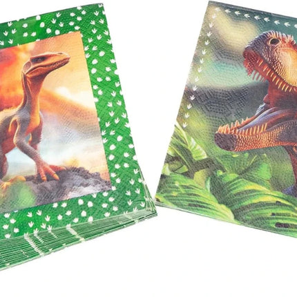 Dino Servetten 3 - Laags 33cm 20st van WeFiesta koop je bij Partywinkel
