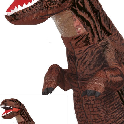 Dinosaurus Pak Bruin Opblaasbaar - Partywinkel - 8434077867525