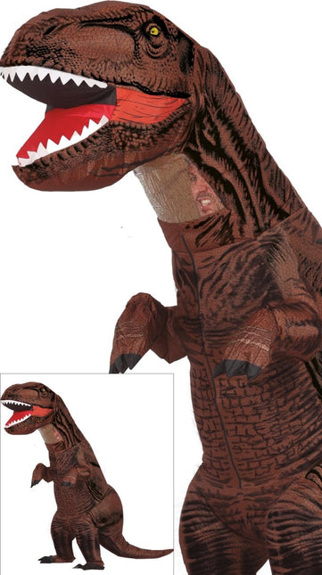 Dinosaurus Pak Bruin Opblaasbaar - Partywinkel - 8434077867525